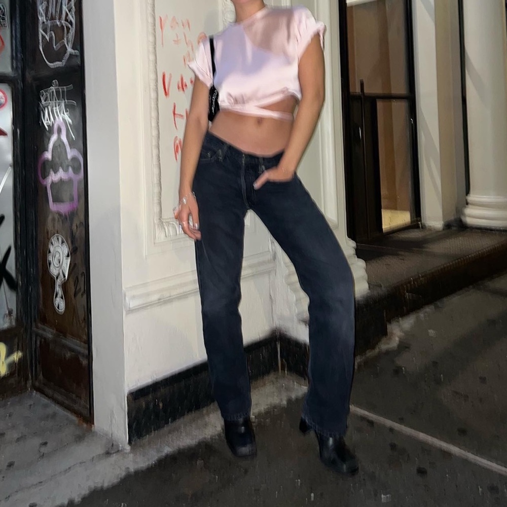 Orseund iris le club wrap crop top worn once great condition